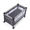 Kinderkraft Select Leody Prémium Utazóágy Grey - Összecsukható Babaágy Oldalsó Bejárattal, Puha Matracal és Praktikus Tárolóval, Modern Szürke Színben
