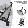 Kinderkraft Siesta Sport Babakocsi Ash Grey - Extra Nagy Ülőrész, Teljes Rugózás és Elegáns Szürke