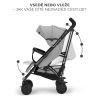 Kinderkraft Siesta Sport Babakocsi Ash Grey - Extra Nagy Ülőrész, Teljes Rugózás és Elegáns Szürke