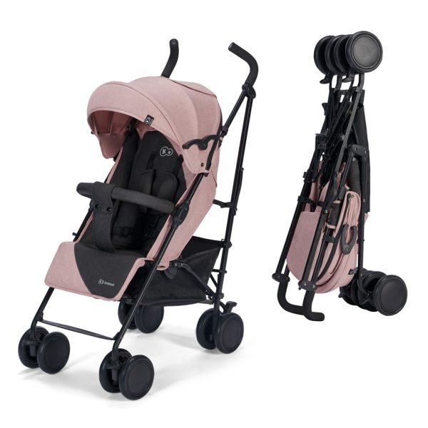 Kinderkraft Siesta Sport Babakocsi Pink Prince - Tágas Ülőrész, Teljes Rugózás és Bájos Rózsaszín Mintázat