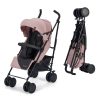 Kinderkraft Siesta Sport Babakocsi Pink Prince - Tágas Ülőrész, Teljes Rugózás és Bájos Rózsaszín Mintázat