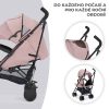 Kinderkraft Siesta Sport Babakocsi Pink Prince - Tágas Ülőrész, Teljes Rugózás és Bájos Rózsaszín Mintázat