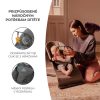 Kinderkraft Mimi Hintázó Pihenőszék Grey - Könnyű és Ergonomikus Baba Pihenőszék Természetes Hintamozgással, Újszülötteknek 9 kg-ig, Modern Szürke Kivitelben