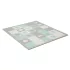 Kinderkraft Luno Shapes Habosított Puzzle Játszóalátét 185x165cm Mentol, 30db - Prémium Vastag EVA Hab Babaszőnyeg