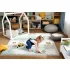 Kinderkraft Luno Shapes Habosított Puzzle Játszóalátét 185x165cm Mentol, 30db - Prémium Vastag EVA Hab Babaszőnyeg