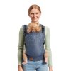 Kinderkraft Nino Confetti Denim Ergonomikus Babahordozó - Lélegző Anyagú Elöl és Hátul Hordozható Hordozó, Vidám Színes Mintával és Párnázott Vállpántokkal