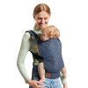 Kinderkraft Nino Confetti Denim Ergonomikus Babahordozó - Lélegző Anyagú Elöl és Hátul Hordozható Hordozó, Vidám Színes Mintával és Párnázott Vállpántokkal