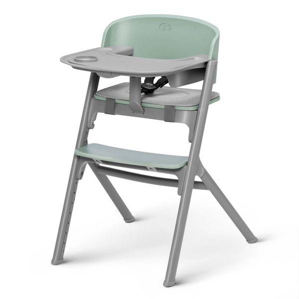 Kinderkraft Select LIVY 3in1 Etetőszék Olive Green - Prémium Átalakítható Etetőszék Újszülöttkortól, Gyerekszékké Alakítható, Ergonomikus Kialakítással és Olívazöld Színben