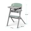 Kinderkraft Select LIVY 3in1 Etetőszék Olive Green - Prémium Átalakítható Etetőszék Újszülöttkortól, Gyerekszékké Alakítható, Ergonomikus Kialakítással és Olívazöld Színben