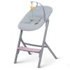 Kinderkraft Select LIVY + Calmee Prémium Etetőszék és Pihenőszék Szett Aster Pink - 3in1 Átalakítható Etetőszék Újszülöttkortól, Kényelmes Pihenőfunkcióval és Rózsaszín Kialakítással