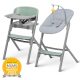 Kinderkraft Select LIVY + Calmee Prémium Etetőszék és Pihenőszék Szett Olive Green - 3in1 Átalakítható Etetőszék Újszülöttkortól, Ergonomikus Pihenőfunkcióval és Modern Olívazöld Kivitelben