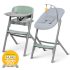 Kinderkraft Select LIVY + Calmee Prémium Etetőszék és Pihenőszék Szett Olive Green - 3in1 Átalakítható Etetőszék Újszülöttkortól, Ergonomikus Pihenőfunkcióval és Modern Olívazöld Kivitelben