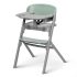 Kinderkraft Select LIVY + Calmee Prémium Etetőszék és Pihenőszék Szett Olive Green - 3in1 Átalakítható Etetőszék Újszülöttkortól, Ergonomikus Pihenőfunkcióval és Modern Olívazöld Kivitelben