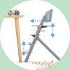 Kinderkraft Select LIVY + Calmee Prémium Etetőszék és Pihenőszék Szett Olive Green - 3in1 Átalakítható Etetőszék Újszülöttkortól, Ergonomikus Pihenőfunkcióval és Modern Olívazöld Kivitelben