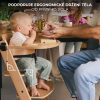 Kinderkraft Enock Fa Etetőszék Black - Állítható Magasságú Szék Újszülöttkortól Kisgyermekkorig, Modern Design és Stabil Fa Szerkezet