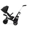 Kinderkraft Easytwist SELECT Háromkerekű Tricikli Black - Prémium Multifunkciós Gyerek Tricikli Szülőkarral, Forgatható Üléssel és Magnéziumvázas Kialakítással, 9 Hónapos Kortól