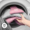 Kinderkraft Felio 2 Babahinta Peony Rose - Rezgő és Zenélő Hinta Újszülötteknek 0 Hónapostól 9 kg-ig, Játékívvel és Puha Rózsaszín Fekvőfelülettel