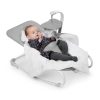 Kinderkraft Felio 2 Babahinta Stone Grey - Rezgő és Zenélő Hinta Újszülötteknek 0 Hónapostól 9 kg-ig, Játékívvel és Puha Szürke Fekvőfelülettel