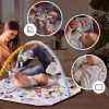Kinderkraft Smartplay Sea Fejlesztő Játszószőnyeg Játékívvel - Tengeri Témájú Interaktív Babaszőnyeg Levehető Játékokkal és Tükörrel, Érzékszervi Fejlődéshez