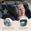 Kinderkraft Select XPAND 2 i-Size Autósülés 100-150cm Rocket Grey - Prémium ISOFIX Gyerekülés 3-12 Éves Korig, Állítható Szélesség és Magasság, Modern Szürke Kivitelben