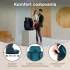 Kinderkraft Select xPAND 2 i-Size Autósülés 100-150cm Harbour Blue - Prémium ISOFIx Gyerekülés 3-12 Éves Korig, Szélességben és Magasságban Állítható, Stílusos Kék Kivitelben