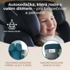 Kinderkraft Select XPAND 2 i-Size Autósülés 100-150cm Harbour Blue - Prémium ISOFIX Gyerekülés 3-12 Éves Korig, Szélességben és Magasságban Állítható, Stílusos Kék Kivitelben