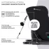 Kinderkraft Oneto3 i-Size Autósülés 76-150cm Grafit Fekete - ISOFIx, Top Tether, Állítható Fejtámla és Oldalvédelemmel, 15 Hónapostól 12 Éves Korig