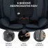 Kinderkraft Oneto3 i-Size Autósülés 76-150cm Grafit Fekete - ISOFIx, Top Tether, Állítható Fejtámla és Oldalvédelemmel, 15 Hónapostól 12 Éves Korig