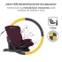 Kinderkraft Oneto3 i-Size Autósülés 76-150cm Cherry Pearl - ISOFIx, Top Tether, 18 Pozíciós Fejtámla és Oldalvédelemmel, 15 Hónapostól 12 Éves Korig