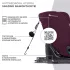 Kinderkraft Oneto3 i-Size Autósülés 76-150cm Cherry Pearl - ISOFIx, Top Tether, 18 Pozíciós Fejtámla és Oldalvédelemmel, 15 Hónapostól 12 Éves Korig