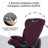 Kinderkraft Oneto3 i-Size Autósülés 76-150cm Cherry Pearl - ISOFIx, Top Tether, 18 Pozíciós Fejtámla és Oldalvédelemmel, 15 Hónapostól 12 Éves Korig