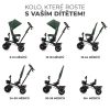 Kinderkraft Aveo Háromkerekű Tricikli Mystic Green - Könnyen Irányítható Multifunkciós Gyerek Tricikli Szülőkarral, Napellenzővel és Lábttartóval, 9 Hónapos Kortól