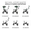 Kinderkraft Aston Háromkerekű Tricikli Mystic Green - Multifunkciós Gyerek Tricikli Szülőkarral, Dönthető Háttámlával és Napellenzővel, 9 Hónapos Kortól
