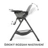 Kinderkraft Foldee Összecsukható Etetőszék Grey - Kompakt, Könnyű és Stabil Etetőszék Kivehető Tálcával, Utazáshoz és Otthonra