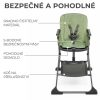 Kinderkraft Foldee Összecsukható Etetőszék Zöld - Könnyű, Stabil és Kompakt Etetőszék Kivehető Tálcával, Utazáshoz és Otthoni Használatra