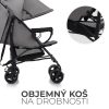 Kinderkraft Tik Könnyű Golf Babakocsi Stone Grey - Kompakt Összecsukható Babakocsi 6 Hónapos Kortól, Napellenzővel és Állítható Háttámlával