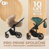 Kinderkraft Prime 2 az 1-ben Kombinált Multifunkciós Babakocsi Beige - Újszülöttkortól Sportüléssé Alakítható, Prémium Rugózással és Nagyméretű Mózeskosárral