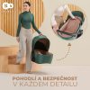 Kinderkraft Prime 2 az 1-ben Kombinált Multifunkciós Babakocsi Black - Újszülöttkortól Sportüléssé Alakítható, Prémium Rugózással és Tágas Mózeskosárral