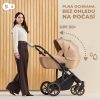 Kinderkraft Prime 2 az 1-ben Kombinált Multifunkciós Babakocsi Black - Újszülöttkortól Sportüléssé Alakítható, Prémium Rugózással és Tágas Mózeskosárral