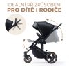 Kinderkraft Prime 2 az 1-ben Kombinált Multifunkciós Babakocsi Black - Újszülöttkortól Sportüléssé Alakítható, Prémium Rugózással és Tágas Mózeskosárral
