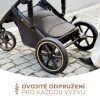Kinderkraft Prime 2 az 1-ben Kombinált Multifunkciós Babakocsi Grey - Újszülöttkortól Sportüléssé Alakítható, Prémium Rugózással és Tágas Mózeskosárral
