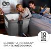 Kinderkraft Neste Grow Állítható Magasságú Babaágy Light Grey Full Wood - Melléhelyezhető Kiságy Újszülötteknek, Lélegző Hálófallal és Fa Vázas Kivitelben