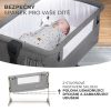 Kinderkraft Neste Grow Állítható Magasságú Babaágy Light Grey Full Wood - Melléhelyezhető Kiságy Újszülötteknek, Lélegző Hálófallal és Fa Vázas Kivitelben