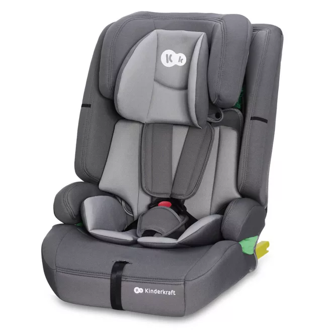 Kinderkraft Safety Fix 2 i-Size Autósülés 76-150cm Szürke - Biztonságos, ISOFIx Rögzítésű és Kényelmes Gyerekülés