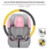 Kinderkraft Comfort Up i-Size Autósülés 76-150cm Rózsaszín - Biztonságos, Állítható és Kényelmes Gyerekülés