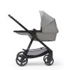 Kinderkraft Newly 3 az 1-ben Kombinált Multifunkciós Babakocsi Moonlight Grey + Mink PRO Hordozóval - Mózeskosár, Sportülés és Autós Hordozó Egyben, Könnyű és Kompakt Váz