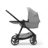Kinderkraft Newly 3 az 1-ben Kombinált Multifunkciós Babakocsi Moonlight Grey + Mink PRO Hordozóval - Mózeskosár, Sportülés és Autós Hordozó Egyben, Könnyű és Kompakt Váz
