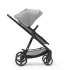 Kinderkraft Newly 3 az 1-ben Kombinált Multifunkciós Babakocsi Moonlight Grey + Mink PRO Hordozóval - Mózeskosár, Sportülés és Autós Hordozó Egyben, Könnyű és Kompakt Váz