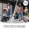 Kinderkraft Newly 4 az 1-ben Kombinált Multifunkciós Babakocsi Classic Black + Mink PRO Hordozóval - Mózeskosár, Sportülés, Autós Hordozó és ISOFIX Talp Egyben, Kompakt és Modern Fekete Kivitelben