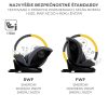 Kinderkraft I-Grow i-Size Autósülés 40-150cm Szürke - 360°-ban Forgatható ISOFIX Gyerekülés Újszülöttkortól 12 Éves Korig, Állítható Fejtámlával és Modern Szürke Kivitelben